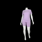 Cargar imagen en el visor de la galería, Lavender-Slinky Jersey Tee &amp; Biker Short Set
