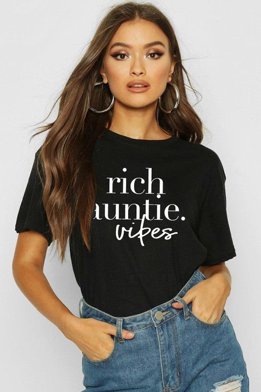 Rich Auntie Vibes T-Shirt-*FINAL SALE